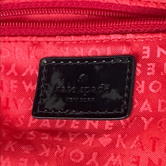 Kate Spade Polka Dot Bow Tote Black White Nylon Shoulder Bag - Picture 7 of 7